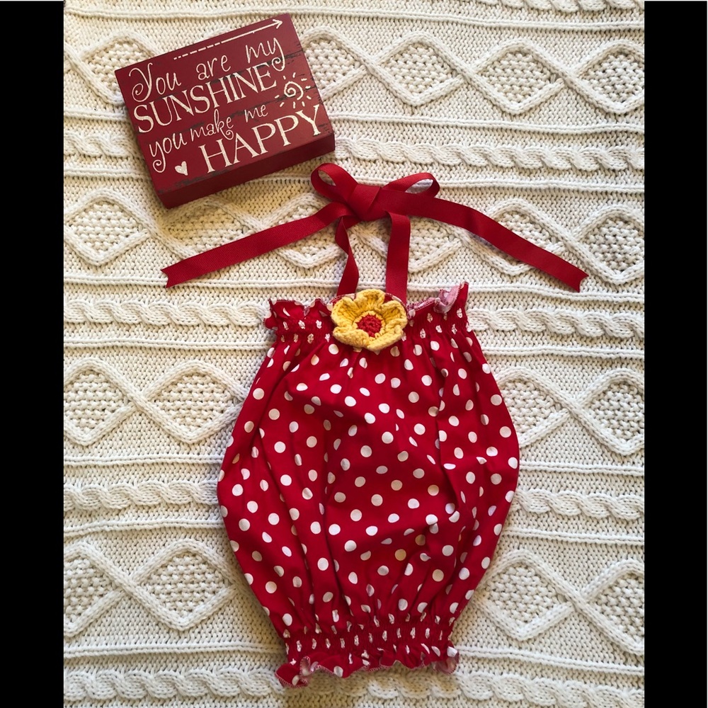 EUC-custom Boutique bubble hem Minnie inspired top